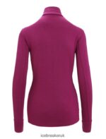 Icebreaker Women Merino Quantum III Long Sleeve Zip Jacket Z04NXR715 Clothing Go Berry - Image 10