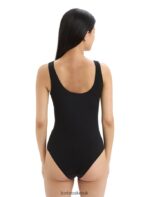 Icebreaker Women Merino Queens Tank Bodysuit Z04NXR544 Clothing Black - Image 2