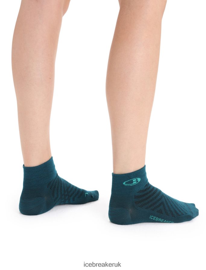 Icebreaker Women Merino Run+ Ultralight Mini Socks Z04NXR769 Accessories Green Glory/Fresh - Image 2