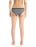Icebreaker Women Merino Siren Bikini Briefs Z04NXR502 Clothing Gritstone Heather - Image 2