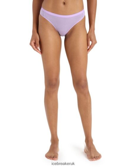 Icebreaker Women Merino Siren Bikini Briefs Z04NXR505 Clothing Purple Gaze