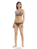 Icebreaker Women Merino Siren Bra Z04NXR527 Clothing Gritstone Heather - Image 2