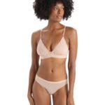 Icebreaker Women Merino Siren Bra Z04NXR912 Clothing Praline