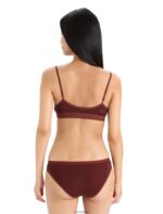 Icebreaker Women Merino Siren Bra Z04NXR913 Clothing Espresso - Image 2
