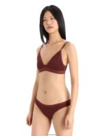 Icebreaker Women Merino Siren Bra Z04NXR913 Clothing Espresso