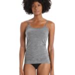 Icebreaker Women Merino Siren Cami Singlet Z04NXR538 Clothing Gritstone Heather