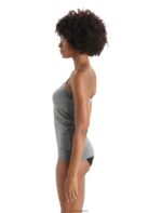 Icebreaker Women Merino Siren Cami Singlet Z04NXR538 Clothing Gritstone Heather - Image 4