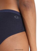Icebreaker Women Merino Siren Hipkini Briefs Z04NXR515 Clothing Midnight Navy - Image 4