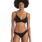 Icebreaker Women Merino Siren Padded Bra Z04NXR507 Clothing Black