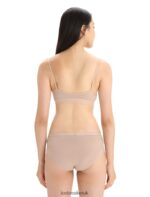 Icebreaker Women Merino Siren Padded Bra Z04NXR510 Clothing Praline - Image 2