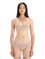 Icebreaker Women Merino Siren Padded Bra Z04NXR510 Clothing Praline