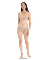 Icebreaker Women Merino Siren Padded Bra Z04NXR510 Clothing Praline - Image 3