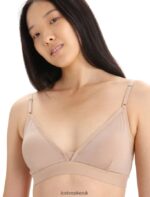 Icebreaker Women Merino Siren Padded Bra Z04NXR510 Clothing Praline - Image 4