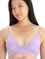 Icebreaker Women Merino Siren Padded Bra Z04NXR511 Clothing Purple Gaze - Image 4