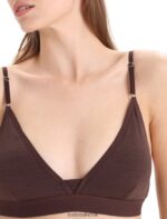 Icebreaker Women Merino Siren Padded Bra Z04NXR512 Clothing Umber - Image 4