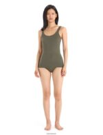 Icebreaker Women Merino Siren Tank Top Z04NXR531 Clothing Loden - Image 3