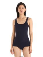 Icebreaker Women Merino Siren Tank Top Z04NXR532 Clothing Midnight Navy