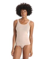 Icebreaker Women Merino Siren Tank Top Z04NXR533 Clothing Praline
