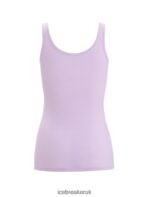 Icebreaker Women Merino Siren Tank Top Z04NXR534 Clothing Purple Gaze - Image 7