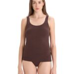 Icebreaker Women Merino Siren Tank Top Z04NXR535 Clothing Umber