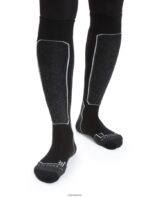 Icebreaker Women Merino Ski+ Light Over the Calf Socks Z04NXR785 Accessories Black