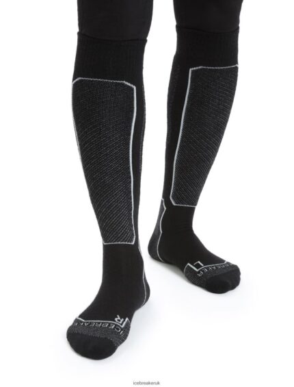 Icebreaker Women Merino Ski+ Light Over the Calf Socks Z04NXR785 Accessories Black