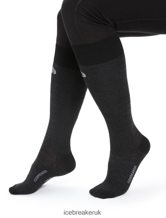 Icebreaker Women Merino Snow Liner Over the Calf Socks Z04NXR767 Accessories Black - Image 3