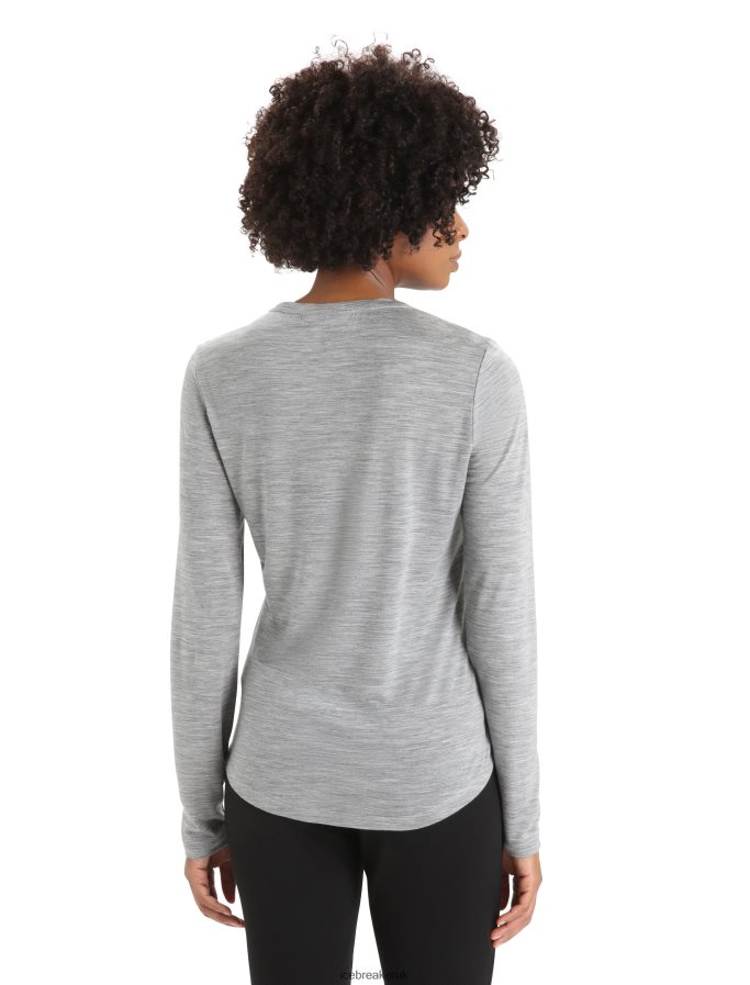 Icebreaker Women Merino Sphere II Long Sleeve T-Shirt Z04NXR688 Clothing Metro Heather - Image 2