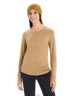 Icebreaker Women Merino Sphere II Long Sleeve T-Shirt Z04NXR900 Clothing Clove Heather