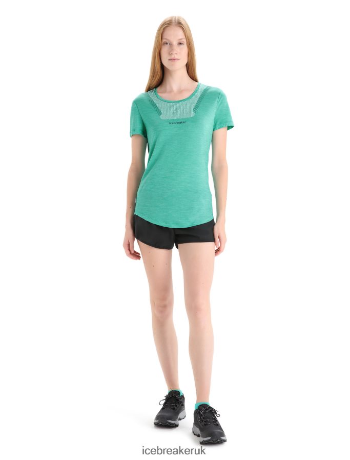 Icebreaker Women Merino Sphere II Short Sleeve T-Shirt Hitt Z04NXR672 Clothing Fresh Heather - Image 3