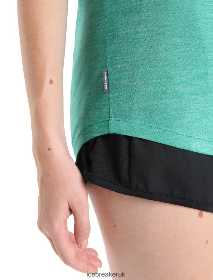 Icebreaker Women Merino Sphere II Short Sleeve T-Shirt Hitt Z04NXR672 Clothing Fresh Heather - Image 5