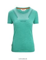 Icebreaker Women Merino Sphere II Short Sleeve T-Shirt Hitt Z04NXR672 Clothing Fresh Heather - Image 6