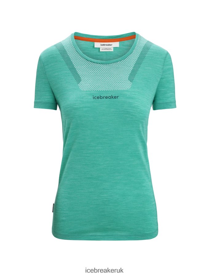 Icebreaker Women Merino Sphere II Short Sleeve T-Shirt Hitt Z04NXR672 Clothing Fresh Heather - Image 6