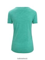 Icebreaker Women Merino Sphere II Short Sleeve T-Shirt Hitt Z04NXR672 Clothing Fresh Heather - Image 7