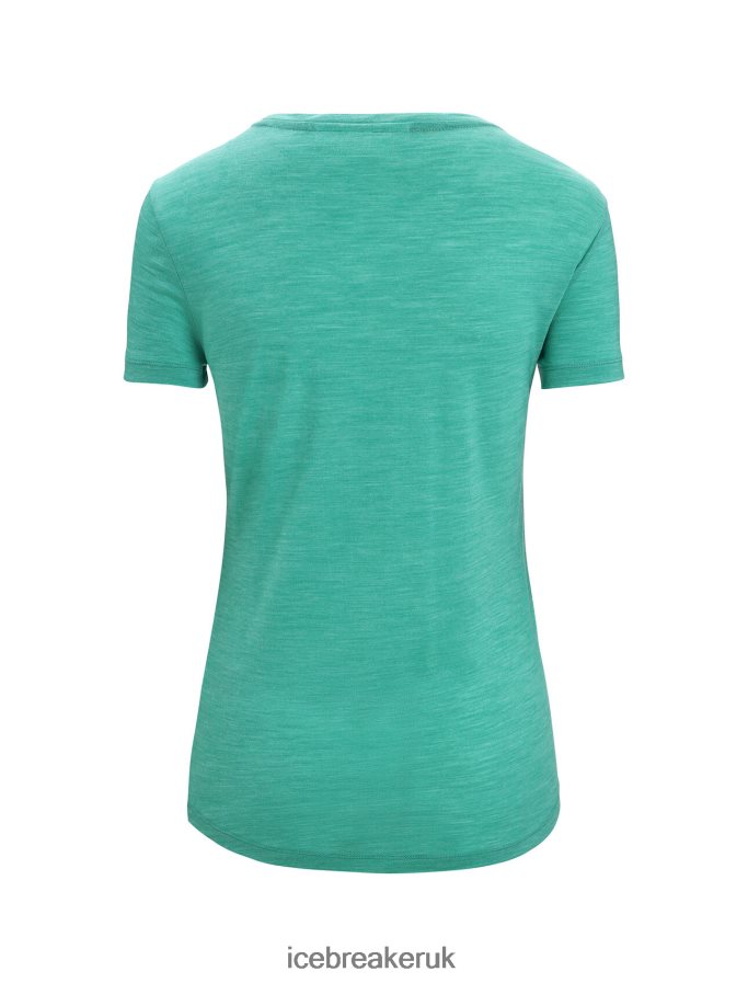 Icebreaker Women Merino Sphere II Short Sleeve T-Shirt Hitt Z04NXR672 Clothing Fresh Heather - Image 7