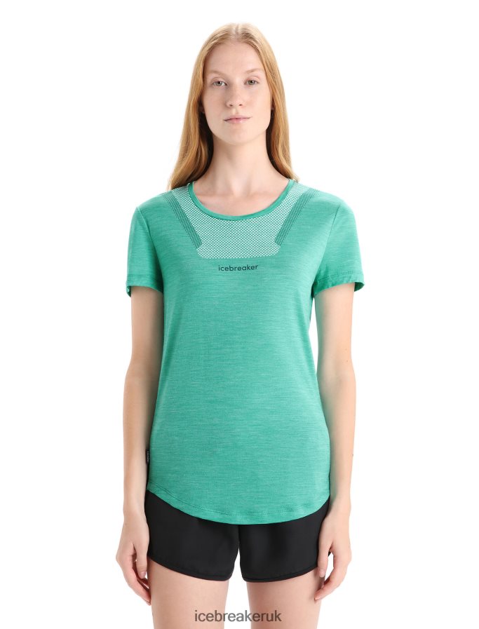 Icebreaker Women Merino Sphere II Short Sleeve T-Shirt Hitt Z04NXR672 Clothing Fresh Heather - Image 1