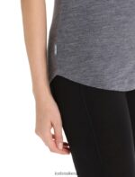 Icebreaker Women Merino Sphere II Short Sleeve T-Shirt Hitt Z04NXR673 Clothing Midnight Navy Heather - Image 5