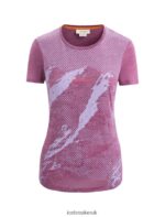 Icebreaker Women Merino Sphere II Short Sleeve T-Shirt Trail Z04NXR660 Clothing Go Berry Heather - Image 6