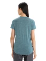 Icebreaker Women Merino Sphere II Short Sleeve T-Shirt Z04NXR609 Clothing Green Glory Heather - Image 2