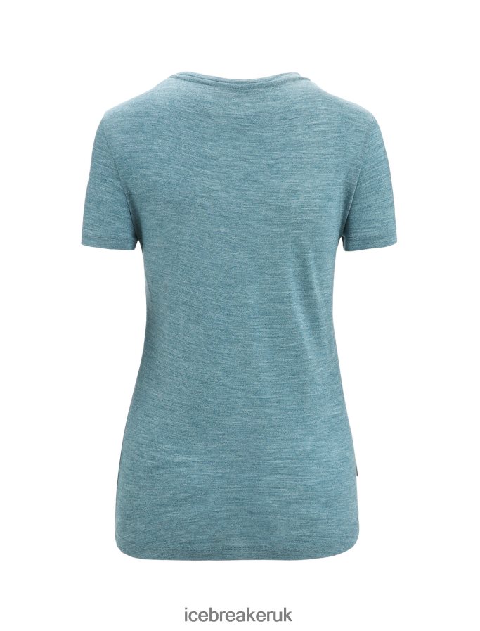 Icebreaker Women Merino Sphere II Short Sleeve T-Shirt Z04NXR609 Clothing Green Glory Heather - Image 7