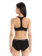 Icebreaker Women Merino Sprite Racerback Bra Z04NXR523 Clothing Black - Image 2