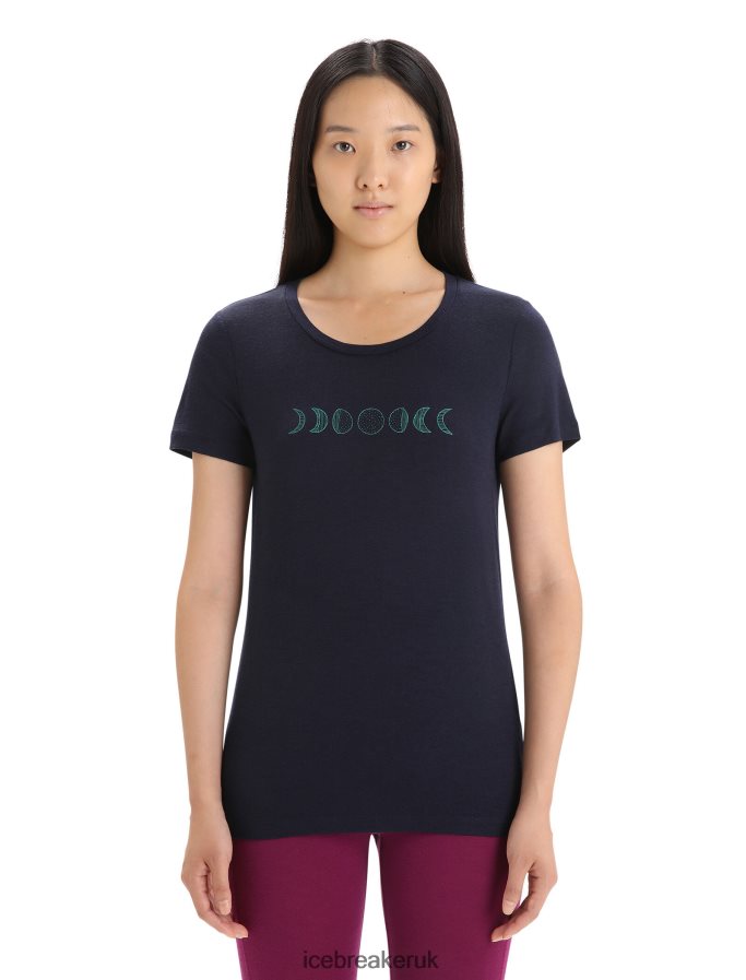 icebreaker_women_merino_tech_lite_ii_short_sleeve_t_shirt_moon_phase_z04nxr615_clothing_midnight_navy.jpg Icebreaker Women Merino Tech Lite II Short Sleeve T-Shirt Moon Phase Z04NXR615 Clothing Midnight Navy - Image 1