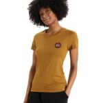 Icebreaker Women Merino Tech Lite II Short Sleeve T-Shirt Natural Alps Z04NXR812 Clothing Clove
