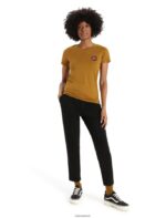 Icebreaker Women Merino Tech Lite II Short Sleeve T-Shirt Natural Alps Z04NXR812 Clothing Clove - Image 3