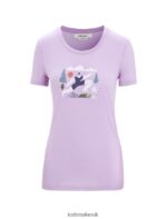 Icebreaker Women Merino Tech Lite II Short Sleeve T-Shirt Spring Run Z04NXR621 Clothing Purple Gaze - Image 6