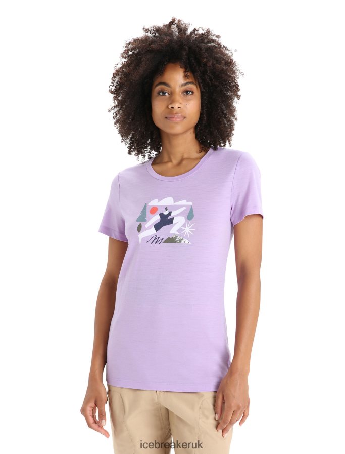 icebreaker_women_merino_tech_lite_ii_short_sleeve_t_shirt_spring_run_z04nxr621_clothing_purple_gaze.jpg Icebreaker Women Merino Tech Lite II Short Sleeve T-Shirt Spring Run Z04NXR621 Clothing Purple Gaze - Image 1