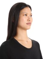 Icebreaker Women Merino Tech Lite II Short Sleeve T-Shirt Z04NXR599 Clothing Black - Image 4