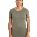 Icebreaker Women Merino Tech Lite II Short Sleeve T-Shirt Z04NXR601 Clothing Loden