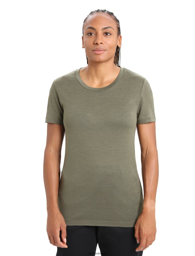 Icebreaker Women Merino Tech Lite II Short Sleeve T-Shirt Z04NXR601 Clothing Loden - Image 1