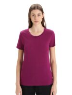 Icebreaker Women Merino Tech Lite II Short Sleeve T-Shirt Z04NXR604 Clothing Go Berry